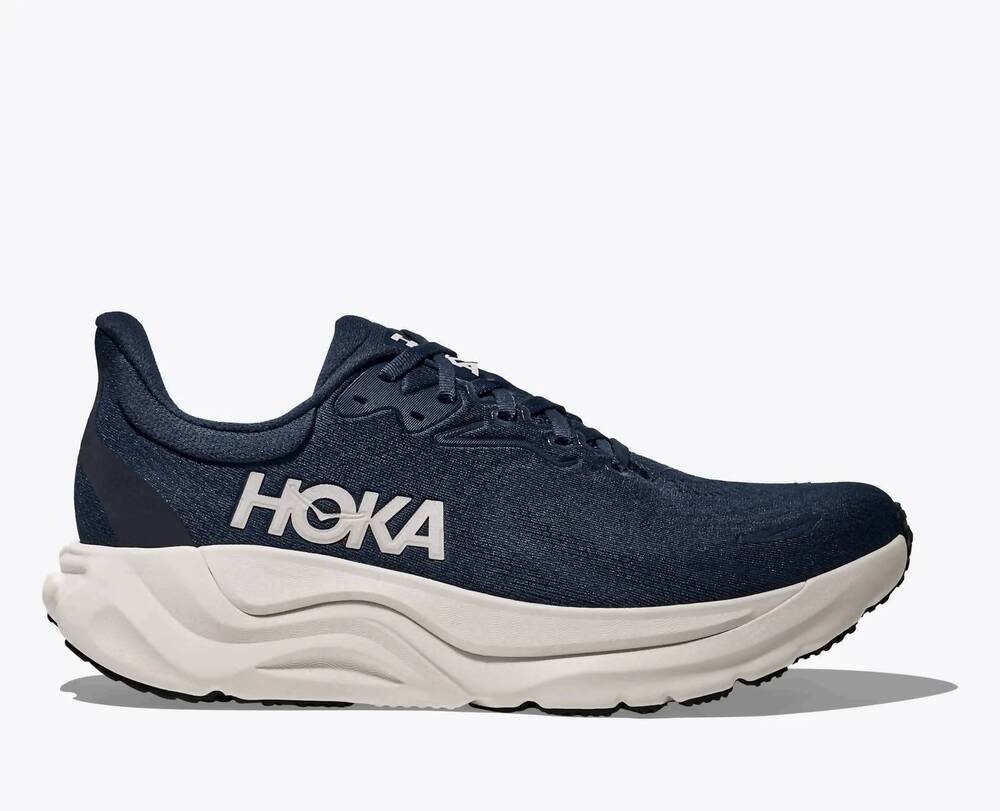 NEW HOKA men's arahi 8 running shoe - wide in varsity navy/white